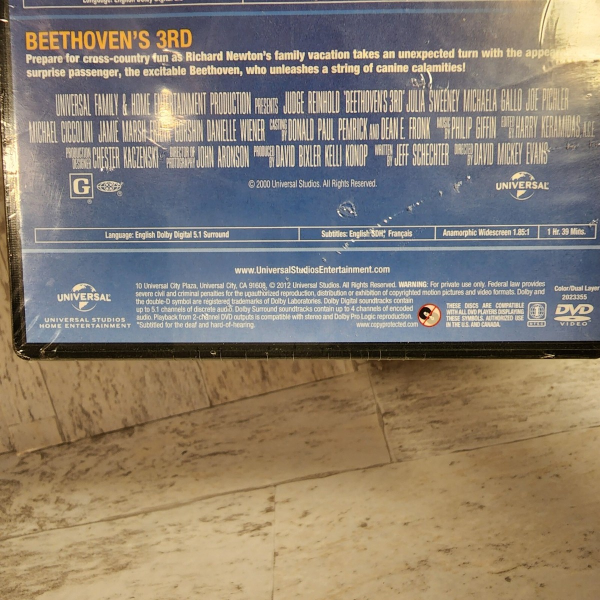 DVD Beethoven Triple Feature Sealed New Dog Movie Collection