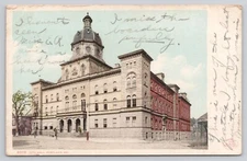 Portland Maine ME Court House Detroit Pub. Posted 1907 Postcard