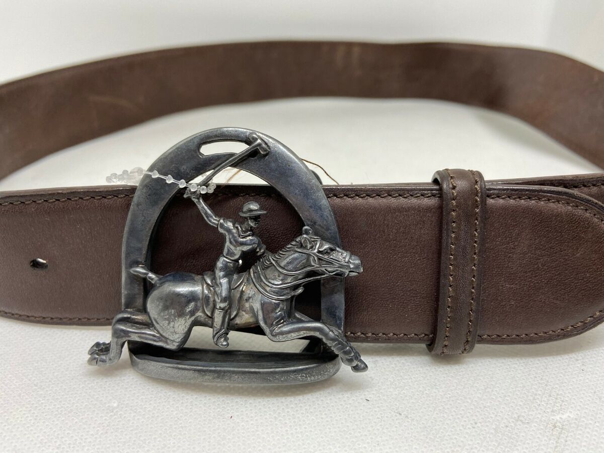 Ralph Lauren Collection RL-67 Brown Leather Belt LARGE Polo Ralph Lauren Collection RL-67 Brown Leather Belt LARGE Polo