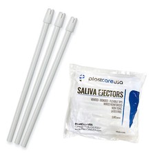 400 4 Bag Saliva Ejectors Ejector White Dental Disposable Suction Tips