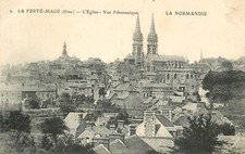 CP LA FERTE-MACE CHURCH PANORAMIC VIEW 