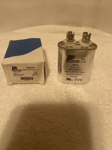 Packard MOTOR RUN CAPACITOR ~ POCF5 5 MFD 5% 440 VAC 60/50HZ PCB