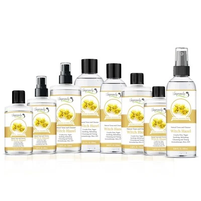 SUPREMELY Alcohol Free Witch Hazel Astringent Herbal Cure Face Skin Care Toner Cap & Spray