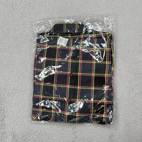 Dixxon Shirt Mens XL Tall Black Plaid Button Up Punk Rock Museum Flannel NEW - Picture 2 of 2