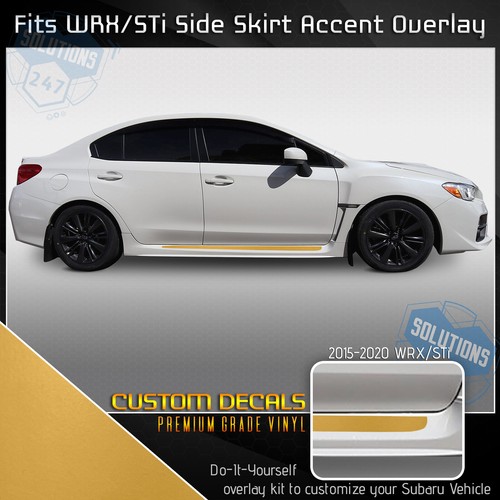 For 2015-2020 Subaru WRX STI Door Side Skirt Trim Stripes Overlay Decals - Matte - Bild 8 von 18