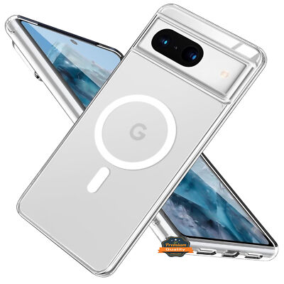 For Google Pixel 8A Clear Compatible with Magsafe Wireless Charger