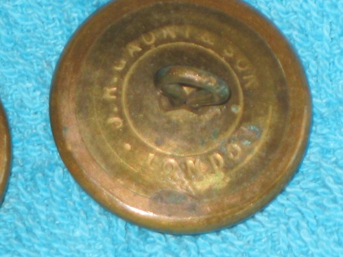 KÖNIGLICHES ARMEE-DIENSTKORPS MESSINGKNÖPFE X 3. KINGS CROWN - 17MM VON GAUNT, LONDON - Bild 9 von 10