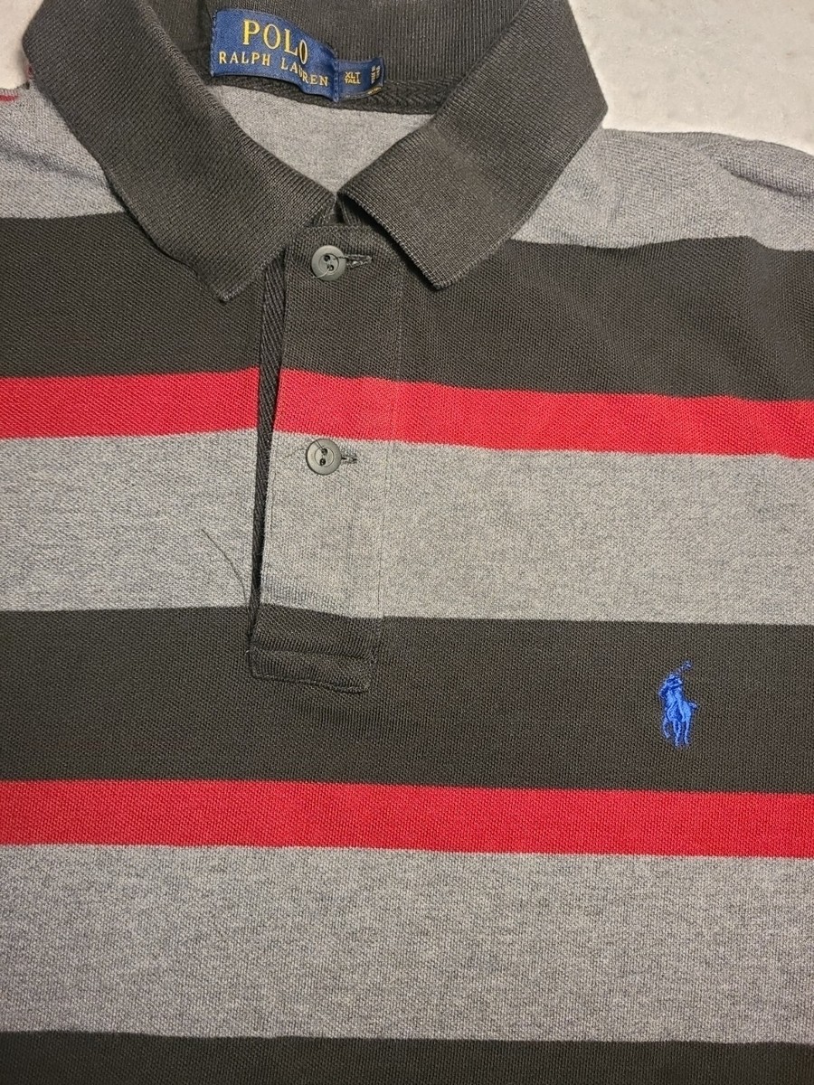 POLO Ralph Lauren ruggy shirt　アイアンクロス　XL POLO RALPH LAUREN P67 GREY RUGBY POLO SHIRT SIZE XL TALL