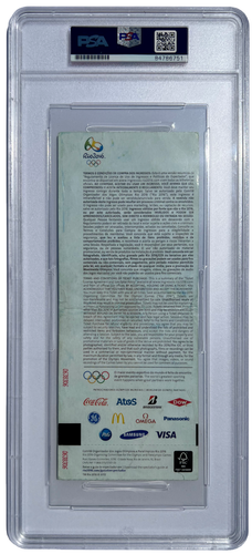 ANDY MURRAY SIGNED 2016 OLYMPIC RIO TENNIS TICKET FINALS GOLD PSA/DNA AUTO 10 - Picture 2 of 2
