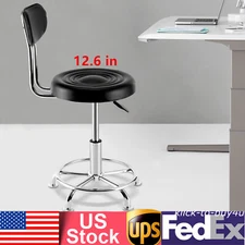 Workshop Stool Bench Hydraulic Chair Bar Garage+Backrest & Footrest Adjustable