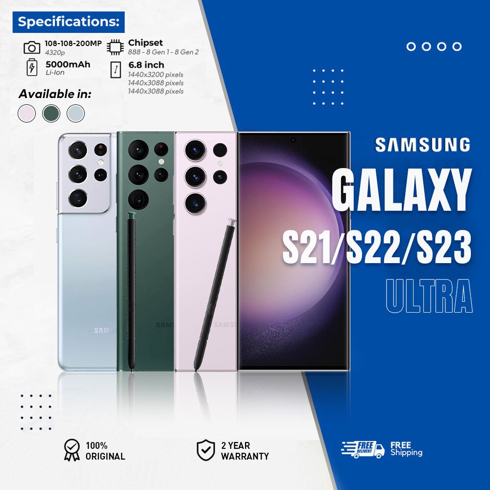 Snapdragon 888 Exynos 2200 NEW SEALED Samsung Galaxy S21 Ultra/S22