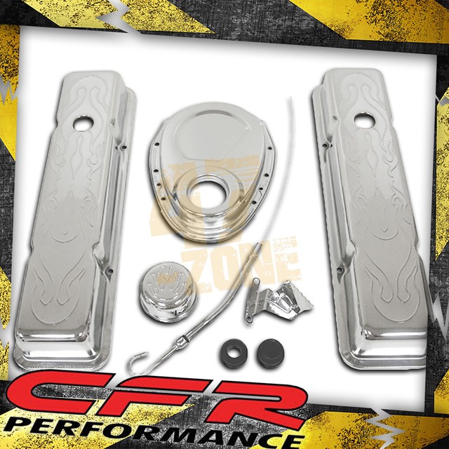 195886 Chevy Small Block Chrome Steel (Short) Engine Dress Up Kit