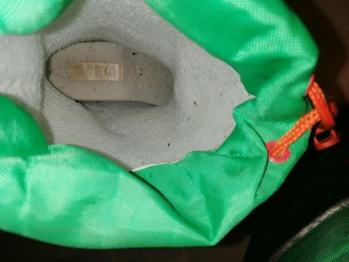Gummistiefel Kinder Gr. 30/31, blau-grün, leicht gefüttert, Übergang, Zugband - Bild 5 von 5