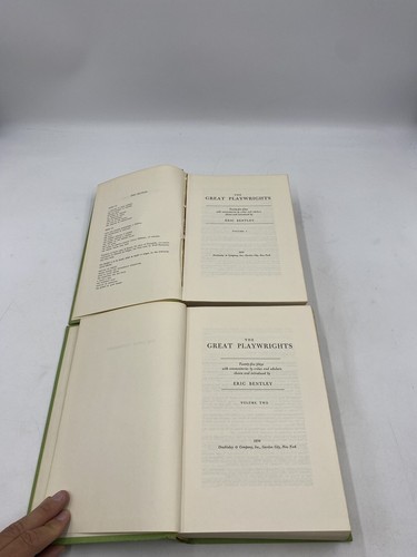 The Great Playwrights Eric Bentley Volumes 1 & 2 Hardcover Books 1970 - Lot Of 2 - Imagen 8 de 13