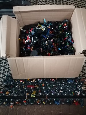 Marvel DC Heroclix Bundle Lot  of 360+ Figures 360+ Cards 3  2 Sided Playsheets