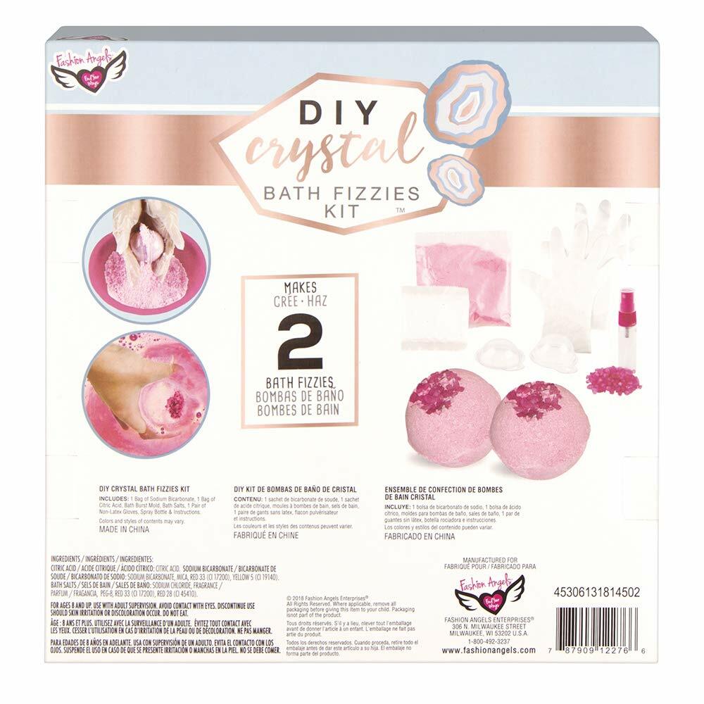 Fashion Angels DIY Crystal Bath Fizzies Kit Ages 8+ makes 2 bath fizzies eBay