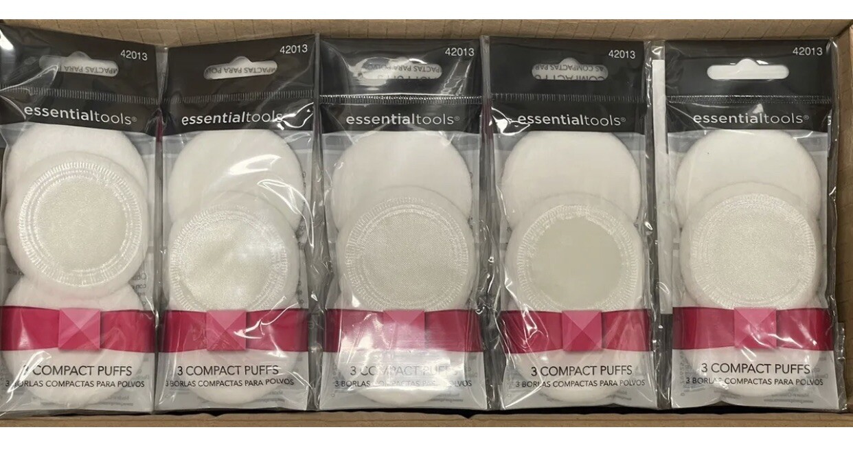Essential Tools 3 Compact Powder Puffs (5 Packs = 15 Puffs) eBay