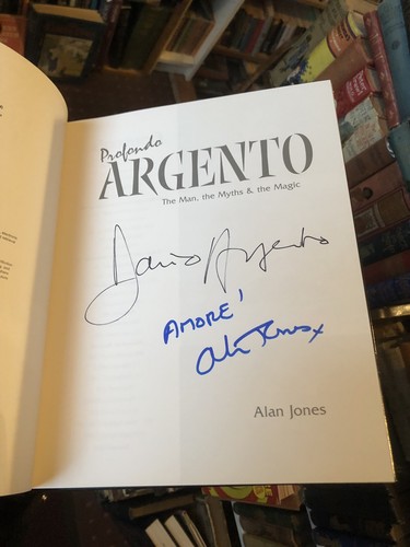 PROFONDO ARGENTO Alan Jones (SIGNED BY AUTHOR & PROFONDO) Italian Horror Films - Imagen 3 de 7