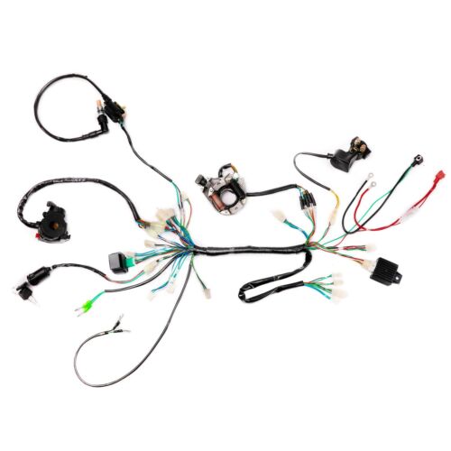 Full electric Wiring Harness Coil Ignition CDI For Quad Go kart Scooter 50-125cc - Picture 2 of 11
