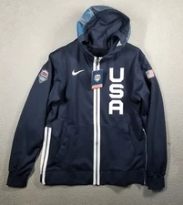 New Nike Team USA Therma Flex Showtime Full-Zip Men's Hoodie Size M [CD4880 451]