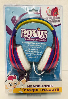 FINGERLINGS HEADPHONES BY EKIDS MONKEY KIDS SAFE NEW OVER THE EAR PINK