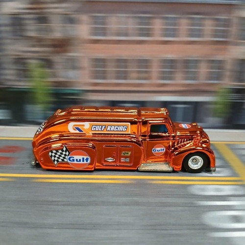 Hot Wheels DODGE AIRFLOW Orange CHROME GULF (WANGSTAR CUSTOM) METAL REAL RIDERS - Picture 2 of 15