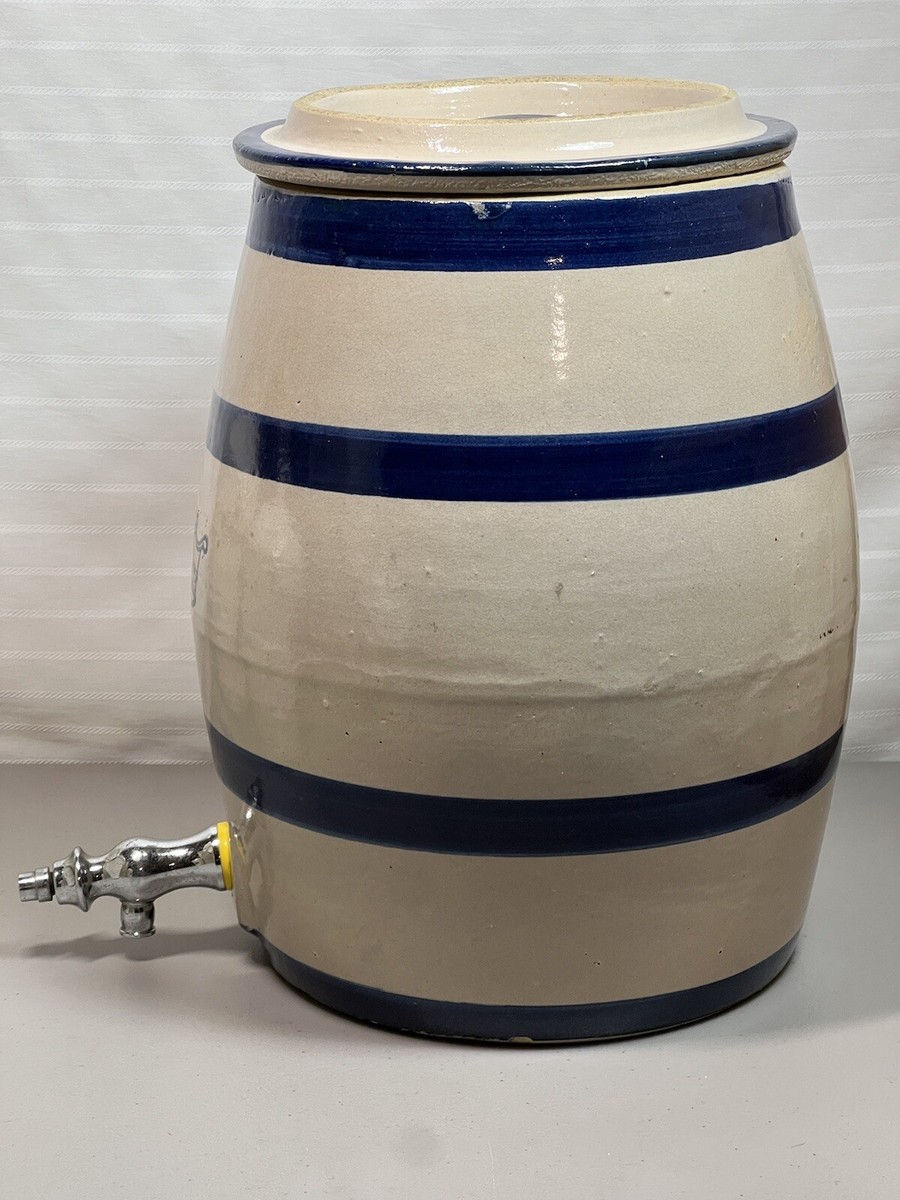 Vintage Stoneware Pottery Water Dispenser 2 Gallon Robinson