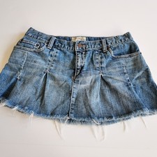 Vintage abercrombie and fitch denim skirt size 4 y2k 2000s