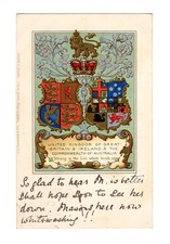 L887 UK GB - The United Kingdoms of GB / Ireland and Australia - Coat of Arms