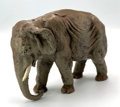 Vintage LARGE Size Hausser Elastolin Composite Elephant  6-1/2'' x 4'' 1930's