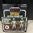 Kenner Vintage Collection Star Wars ROTJ Endor AT-ST Crew Set 2012 Kmart