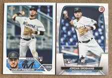 2023 Jordan Groshans Rookie Lot - Bowman #68 & Topps #368 (RC) Miami Marlins