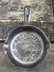 Vintage Wagner Ware Rock City Tennessee Mini Cast Iron Hammered Skillet Pan