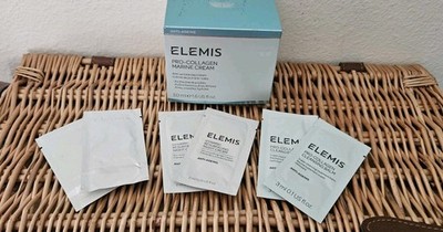 Elemis Pro-Collagen Marine Cream 1.6 oz 50 ml  Genuine NEW, + 6 Elemis Samples