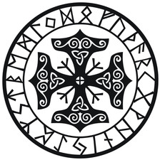 VIKING COMPASS NORSE WARRIOR CELTIC Vinyl decal Sticker
