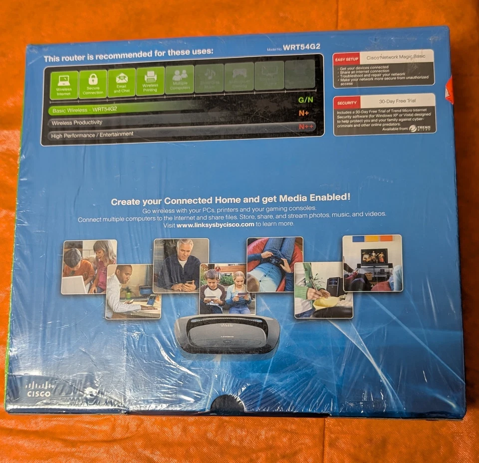 Cisco Linksys WRT54G2 4-Port 10/100 Wireless G Broadband Router - Image 2 of 4