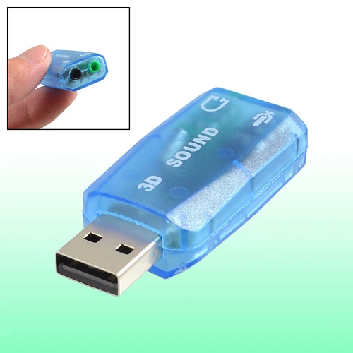 USB 2.0 to 3D Earphone Audio Sound Card Adapter Converter Virtual 5.1 CH