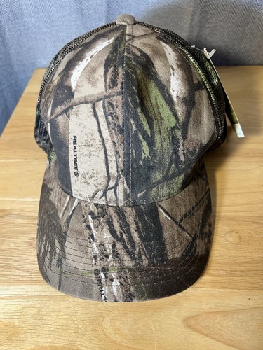 Gorra ajustable camuflada Real Tree APG para hombre en blanco caza al aire libre nueva con etiquetas - Imagen 4 de 12