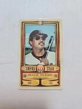 1983 Perma-Graphics Baseball  Credit Card REGGIE JACKSON NM-M a5