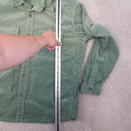 Uniqlo Mens Shirt XL Green Mint Corduroy Cord Worker Overshirt Factory Chore - Picture 6 of 9