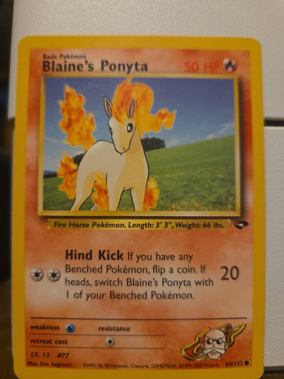Blaine’s Ponyta 64/132 - Gym Challenge - 1st Edition - Near Mint