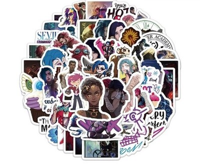 60 Game Arcane League Of Legends Stickers Waterproof DIY Anime 