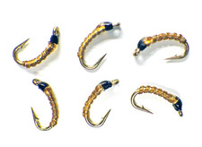 Mini Mac Midge San Juan Custom Nymphs Tan - Premium Trout Fly Fishing Flies Lot