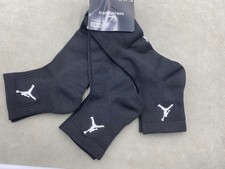 3 Pairs Jordan Men's 8-12 Everyday Max Black Ankle Socks Size L