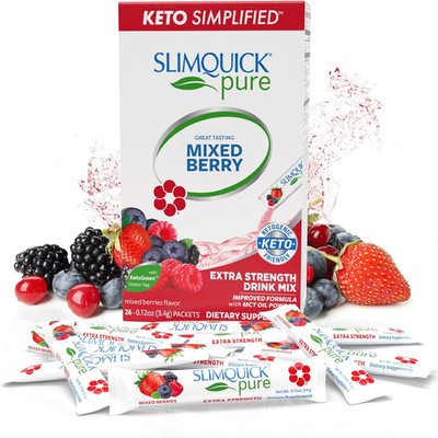 Slimquick Pure 3x Extra Strength Mixed Berry Drink Mix for Women to Help Achieve