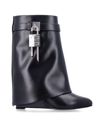 Givenchy Leder Shark Lock Knöchelstiefel 001 151056115 [U]