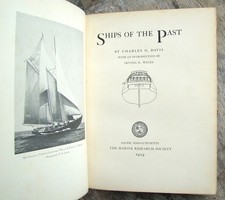 Ships Of The Past  ~1929 Vintage Ltd Numbered Ed~  Davis Marine Research Illust