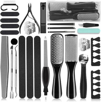 36 in 1 Pedicure Kit, Professional Pedicure Tools Foot Rasp Foot Dead Skin Remov