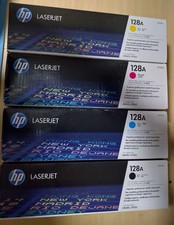 HP Genuine 128A Toners Set 4 CE320A CE321A CE322A CE323A Yellow Magenta Cyan Blk