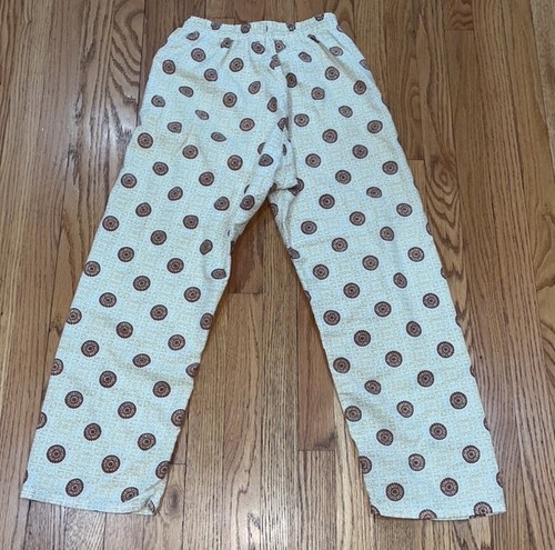Pigiama vintage Kmart ragazzo ~ set di top / fondo ~ taglia 14 ~ stampa medaglione MCM ~ USA - Foto 9 di 9